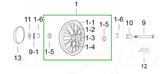 150-FRONTWHEEL| 17" Alloy front Wheel| TSF150