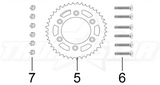 3985 | Sprocket Complete Assembly - Race | V5