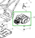 5048 | ATV125 Engine Complete Assembly