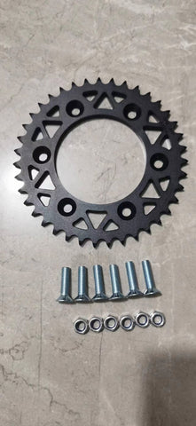 7767-BLK | CNC Sprocket 428x43T | BLACK