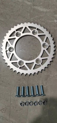 7768-SIL | CNC Sprocket 428x45T | SILVER