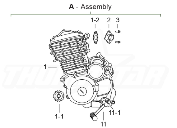 7882 | TY 189CC Engine Complete Assembly