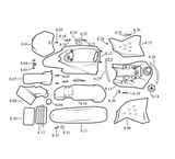 8318 | Plastic Assembly (Shrouds, Front Rear Fender, Number Plate) | MX50