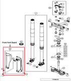 8411 | Front Fork Guard | MX125