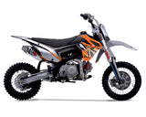 Thumpstar - TSK 110 E GR Dirt Bike Orange Stickers