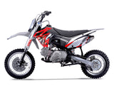 Thumpstar - TSB 125cc GR Dirt Bike Red Stickers