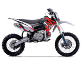 Thumpstar - TSK 141E GR Dirt Bike Red Stickers