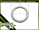 7458 | Exhaust Gasket Ring | Silver