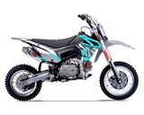 Thumpstar - TSB 110cc GR Dirt Bike Cyan Stickers