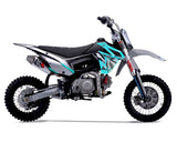 Thumpstar - TSK 110 E GR Dirt Bike Cyan Stickers