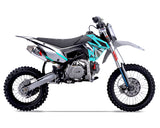 Thumpstar - TSK 141E GR Dirt Bike Cyan Stickers