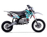 Thumpstar - TSX 140cc GR Dirt Bike Cyan Stickers