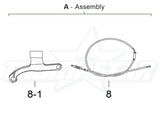 3677 | Clutch Cable | Neutral Start| 910+70mm | V5