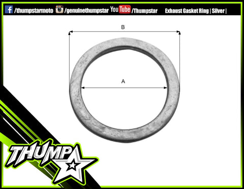 7458 | Exhaust Gasket Ring | Silver